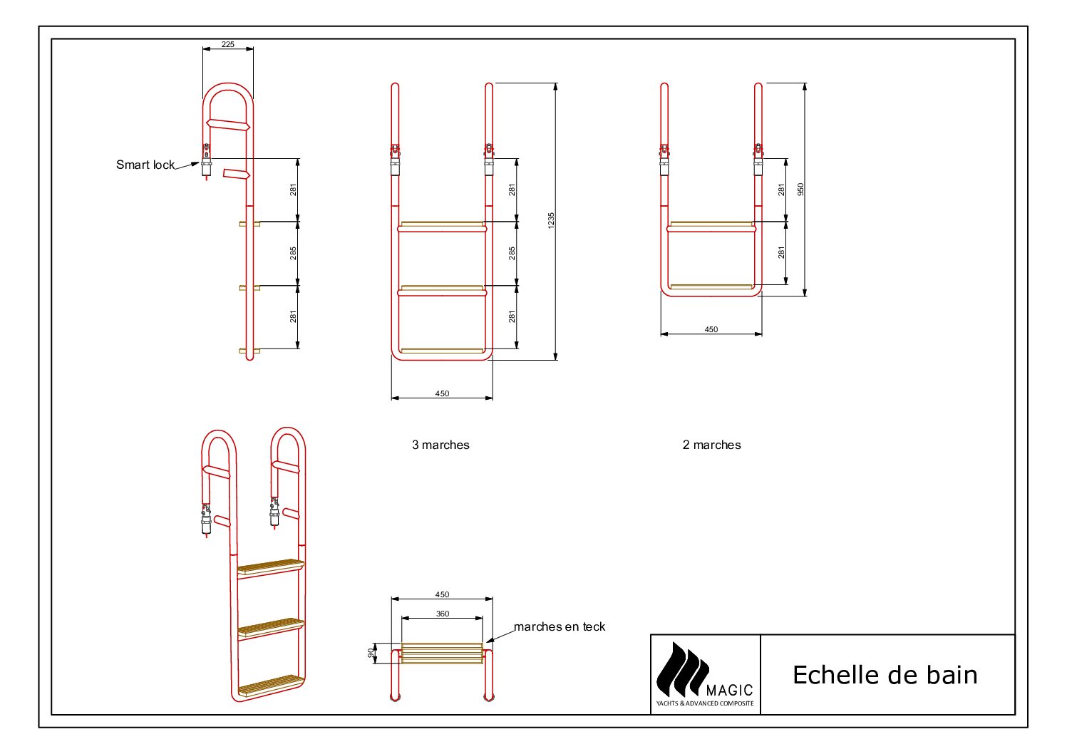 Swim Ladder VanDutch 40